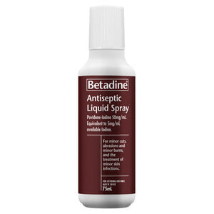 Betadine Antiseptic Liquid Spray 75mL