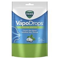 Vicks Vapodrops Lozenges 24 - Original Menthol