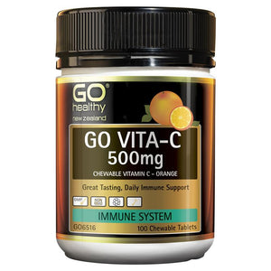 GO Healthy GO Vita-C 500mg Orange Chewable Tablets 100