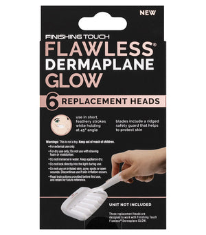 Finishing Touch Flawless Dermaplane Glow Replacement Heads (6 pack)