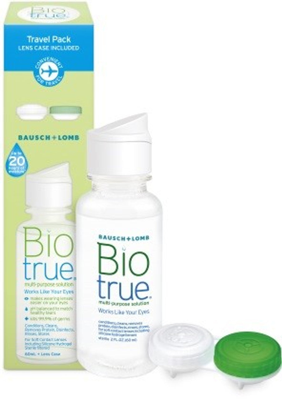 B+L BioTrue Multi-Purpose Solution Travel Pack (60ml + lens case)