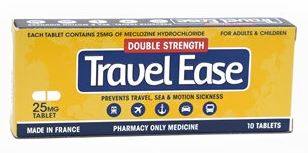 Travel Ease Double Strength 25mg Tablets 10s
