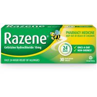 Razene 10mg Antihistamine Tablets 30