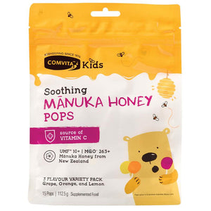 Comvita Children's Lemon & Honey Lollipops 10 Pack