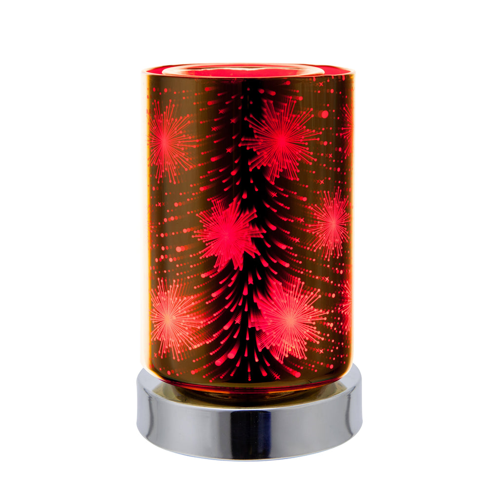 Scentchips Warmer LED 'Fireworks' Glass Cylinder Lamp