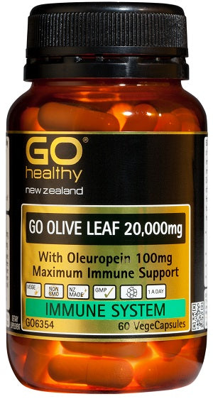 GO Healthy GO Olive Leaf 20,000mg Capsules 60