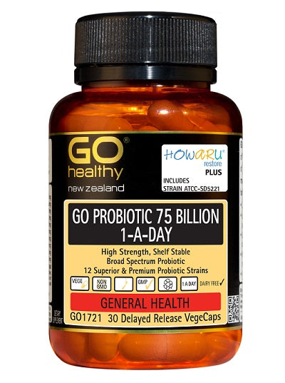 GO Healthy GO Probiotic 75 Billion 1-A-Day Capsules 30