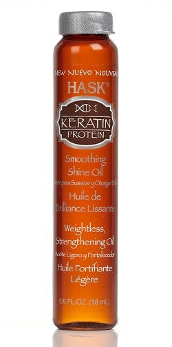Hask Keratin Oil Smoothing Hair Oil 18ml Vial
