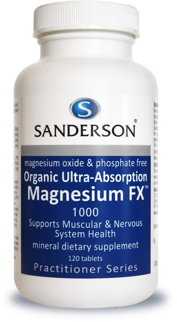 Sanderson Organic Magnesium FX 1000 (120 tablets)