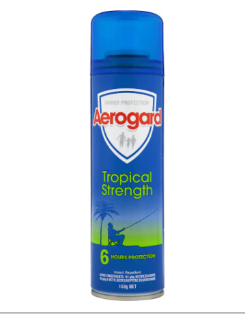 Aerogard Tropical Strength Insect Repellent Aerosol 150g