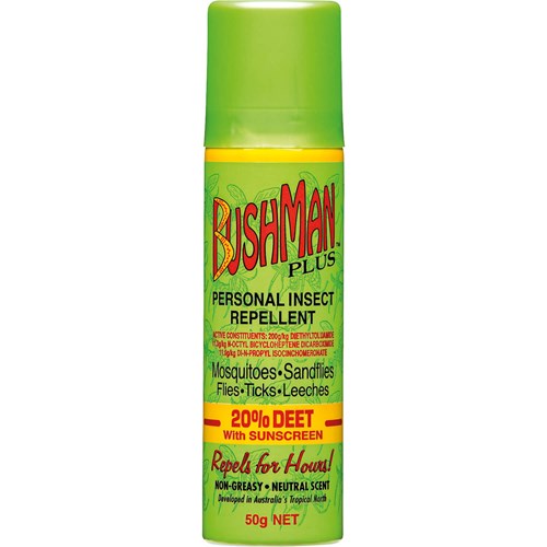 Bushman Insect Repellent Plus DEET 20+Sunscreen Aerosol 50g Pharmacy