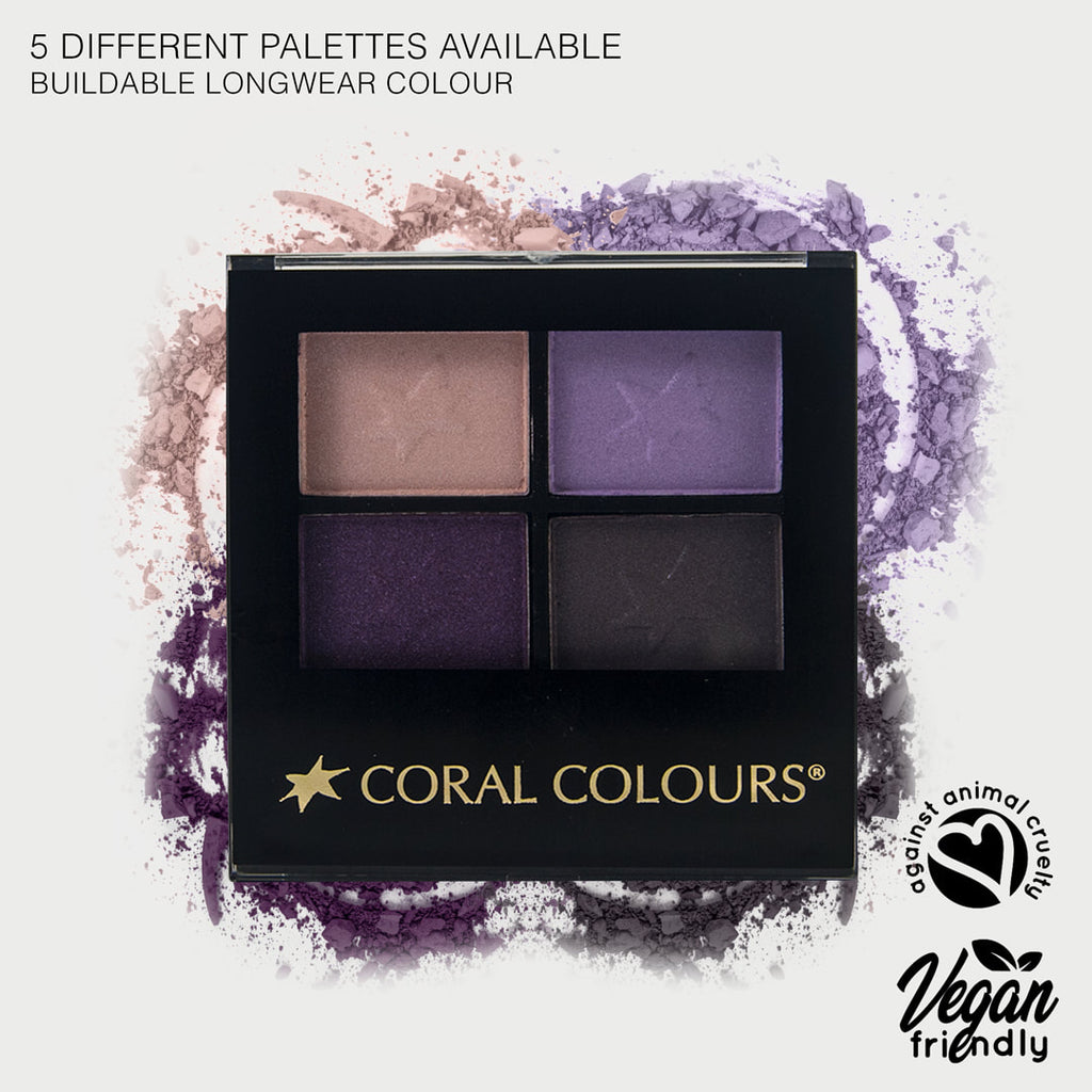 Coral Colours Eyeshadow Quartets