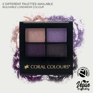 Coral Colours Eyeshadow Quartets