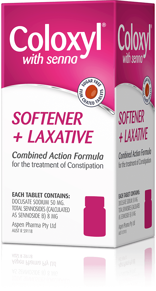 Coloxyl with Senna Softener + Stimulant Laxative