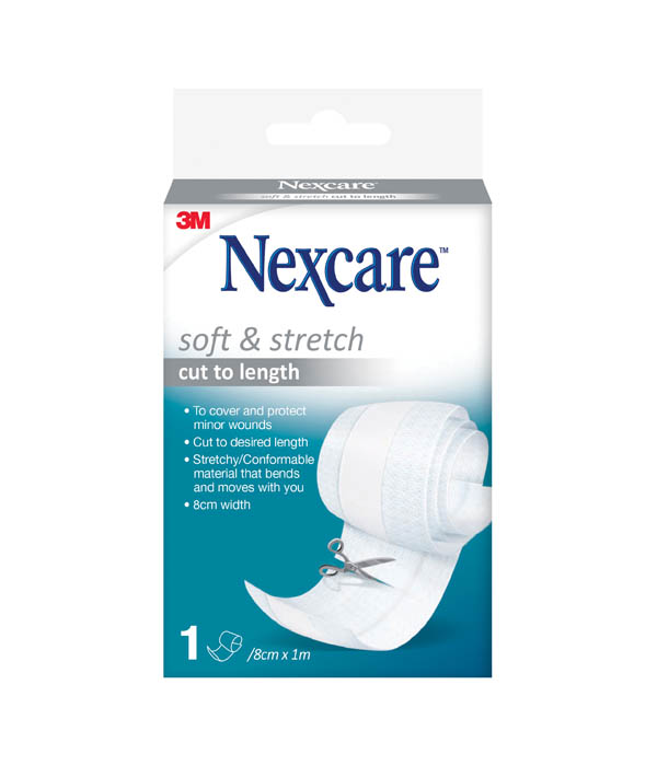 Nexcare Soft & Stretch 8cm x 1m