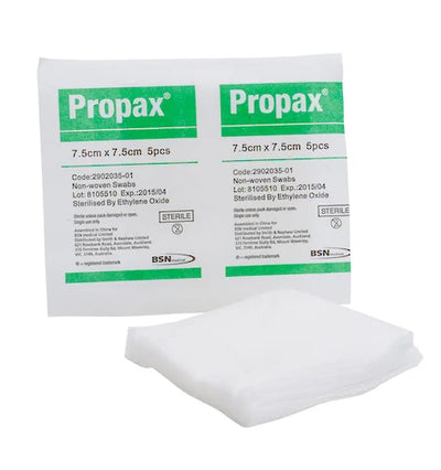 Propax Non-Woven Swabs 7.5cm x 7.5cm - 2 Pieces