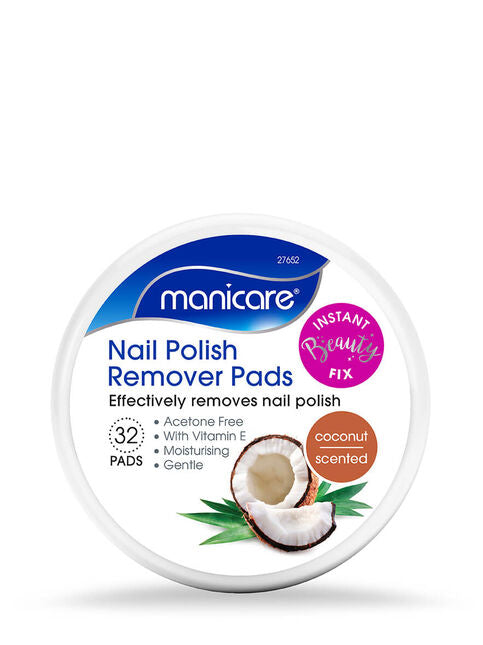 Manicare Nail Polish Remover Pads 32 - Coconut