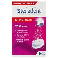 Steradent Extra Strength Whitening Cleansing Tablets 30's