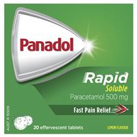 Panadol Rapid Soluble Efferscent Tablets 20