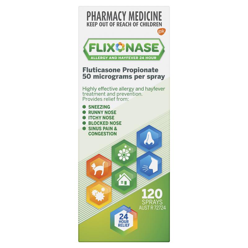 Flixonase 24 Hour Nasal Spray 120 Dose