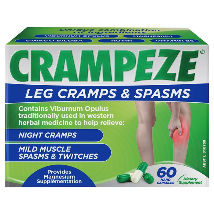 CRAMPEZE Leg Cramps & Spasms Capsules 60