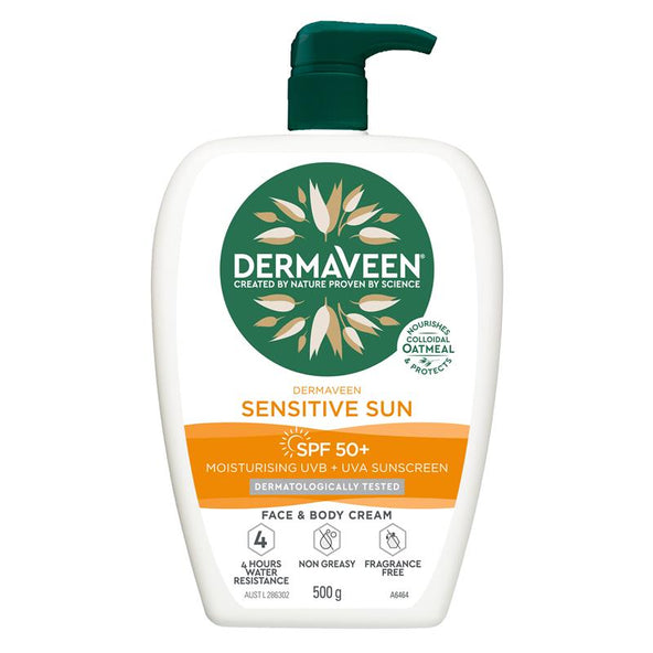 Dermaveen Sensitive Sun Face & Body Cream 500g