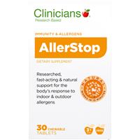 Clinicians Allerstop Chewable Tablets 30