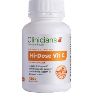 Clinicians Hi-Dose Vit C (3550mg/tsp) Powder 150gm