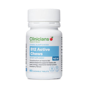 Clinicians Vitamin B12 Active Chews 60 Chewable Tablets