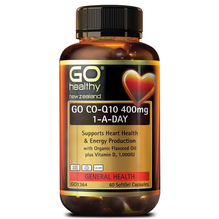 GO Healthy GO Co-Q10 400mg 1-A-Day Capsules 60