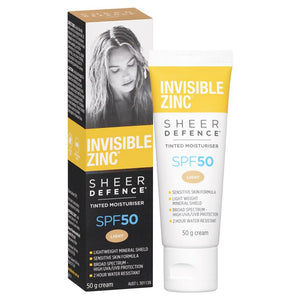 Invisible Zinc Tinted Daywear SPF30+ 50g - LIGHT