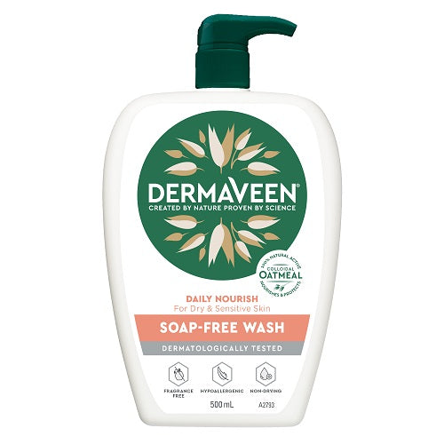 Dermaveen Daily Nourish Soap Free Wash 500mL