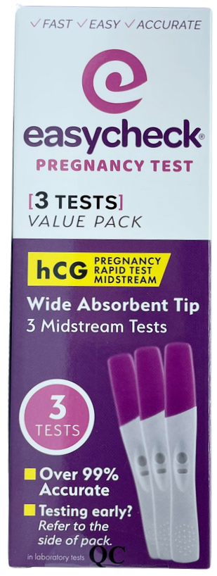 EasyCheck Pregnancy Tests 3 - Pharmacy Depot