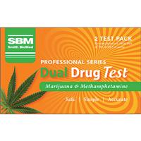SBM Professional DUAL Drug Test Kit - 2 Tests (Marijauna & Methamphetamine)