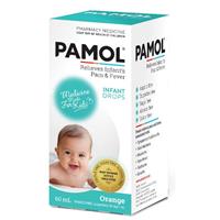 Pamol Orange Infant Drops For Pain & Fever 60ml