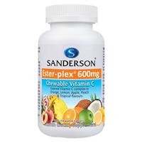 Sanderson Ester-plex Vitamin C 600mg 5 Fruits Chewable Tablets 220
