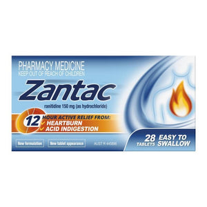 Zantac 12 Hour 150mg 28 Tablets