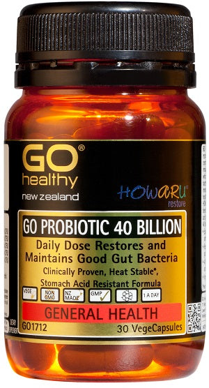 GO Healthy GO Probiotic 40 Billion Capsules 30