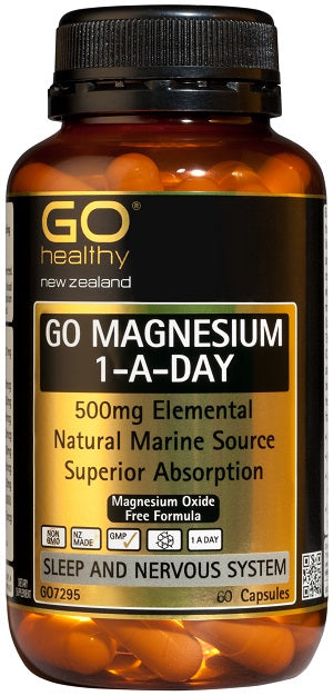 GO Healthy GO Magnesium 1-a-Day 500mg Capsules 60