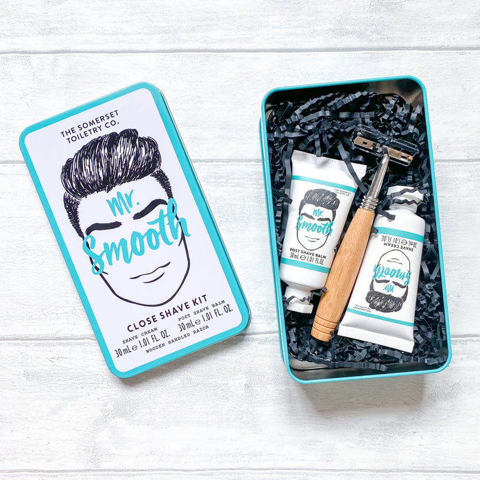 Mr Smooth Close Shave Kit Gift Tin