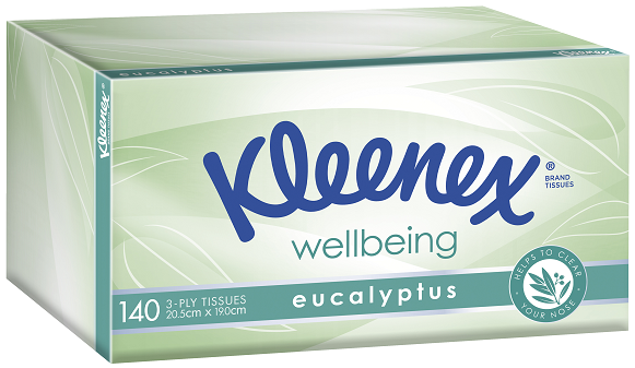 Kleenex EUCALYPTUS 3Ply Tissues 140
