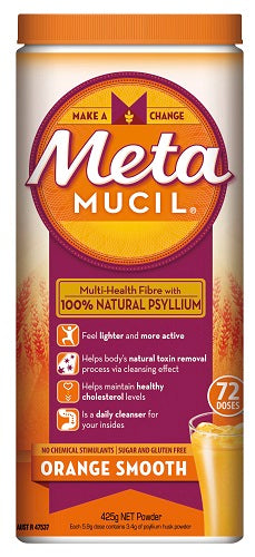 Metamucil Orange Smooth Sugar Free 425g 72 Doses