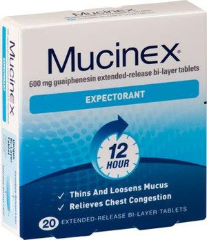 Mucinex Expectorant Tablets 20