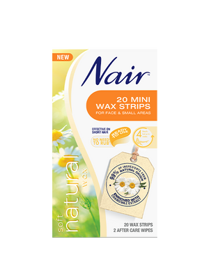 NAIR Soft Natural Mini Wax Strips 20