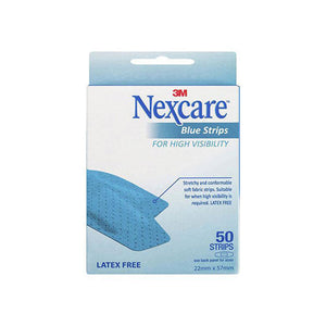 Nexcare Plaster Blue Strips 50