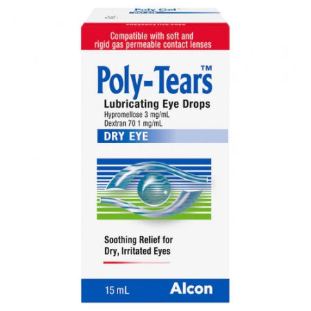 Poly Tears Lubricating Eye Drops 15ml