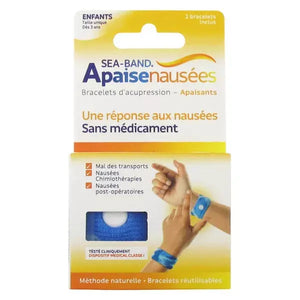 Sea-Band child Bracelet blue anti-nausea 1 Pair