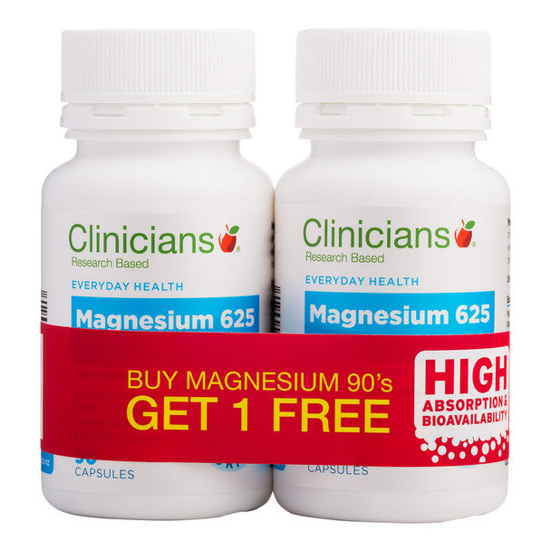 Clinicians Magnesium 625 90s Buy One Get One Free