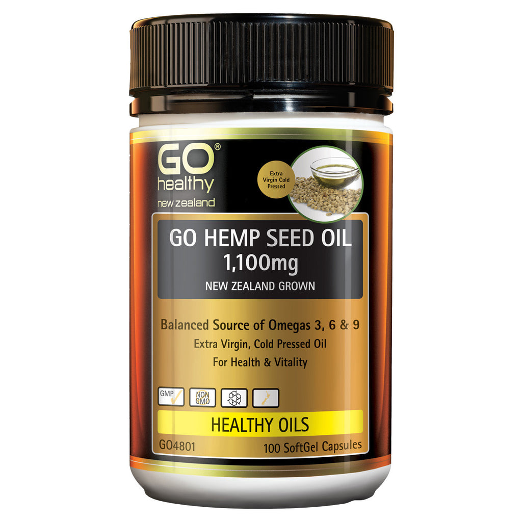 Go Healthy Hemp Seed Oil 1100mg 100 caps