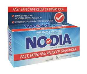 Nodia Diarrhoea Relief Caplets 16